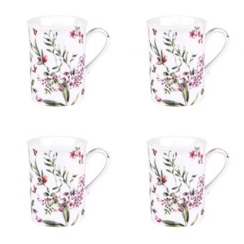 Coffret 4 mugs 35cl de la collection \ CHAMPETRE\ 
