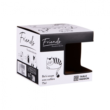 COFFRET BOL SOUPE FRIENDS 75cl ASS2