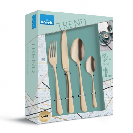 COFFRET COUVERTS 24 PIECES TRENDY DORE