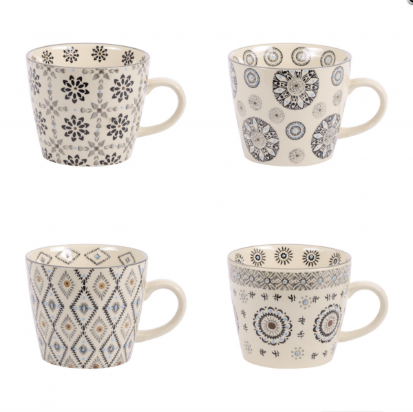 COFFRET DE 4 TASSES - NELSON