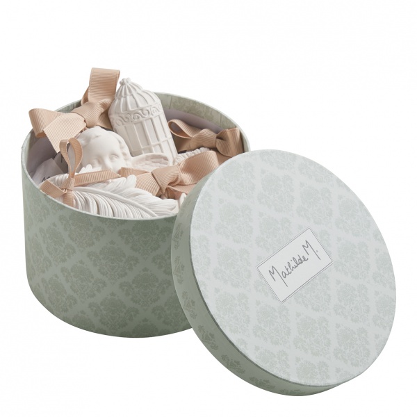 Coffret de 5 pl�tres parfum�s \ Poudre de riz\ 