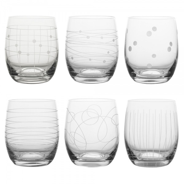 COFFRET DE 6 VERRE GOBELET - GRAPHIK