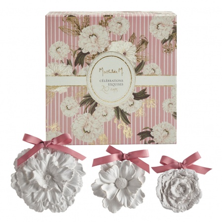 Coffret de trois fleurs parfumées Célébrations Exquises \ Marquise\ 