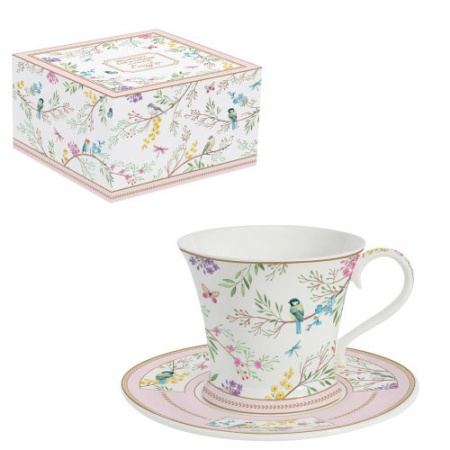 COFFRET DEJEUNER 35 CL EN PORCELAINE BIRDS MELODY