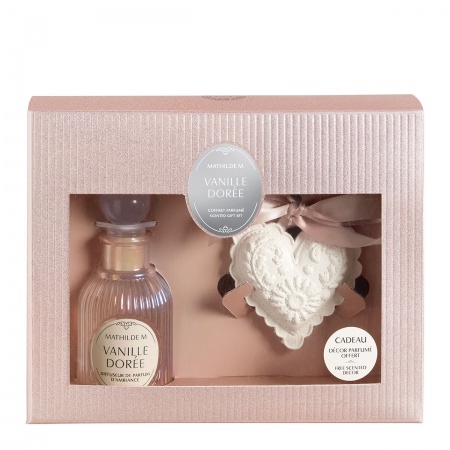 Coffret Diffuseur de parfum d\'ambiance Les Intemporelles en Fête - Vanille Dorée