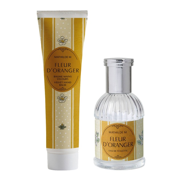 Coffret eau de toilette Parfum�e 30 ml  - et baume mains 30 ml - Fleur d\'Oranger