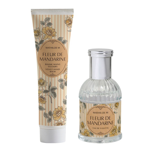 Coffret eau de toilette Parfum�e 30 ml  - et baume mains 30 ml - Fleur de Mandarine