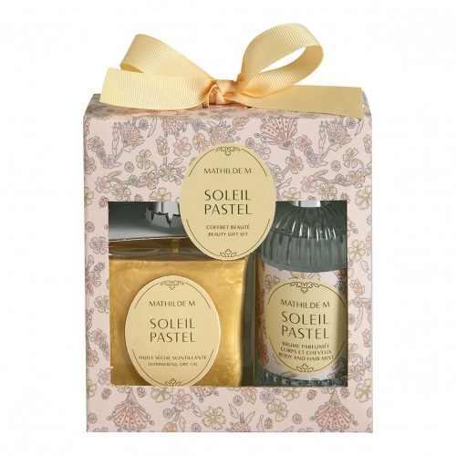 Coffret parfum� Huile S�che 100 ml et Brune 75 ml - Soleil Pastel