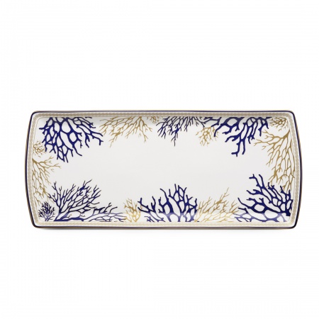 coffret Plat a servir en porcelaine - CORAL