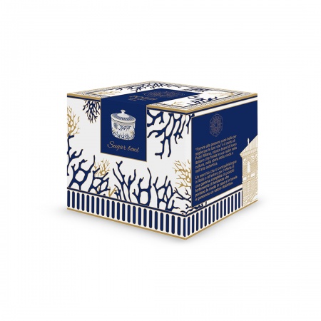 Coffret Sucrier en porcelaine - CORAL