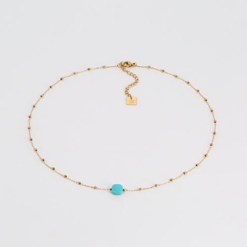 COLLIER- DORE turquoise