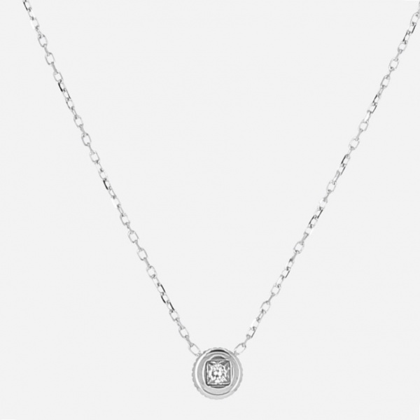 COLLIER Aiden ACIER zirconium 38+5cm d:6mm
