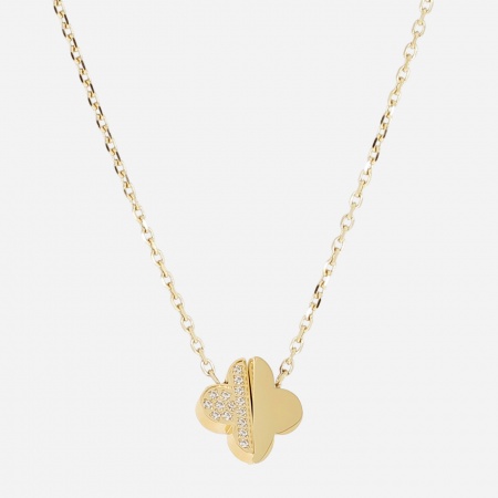 COLLIER-Azzo-ACIER DORE-38+5cm D:16mm