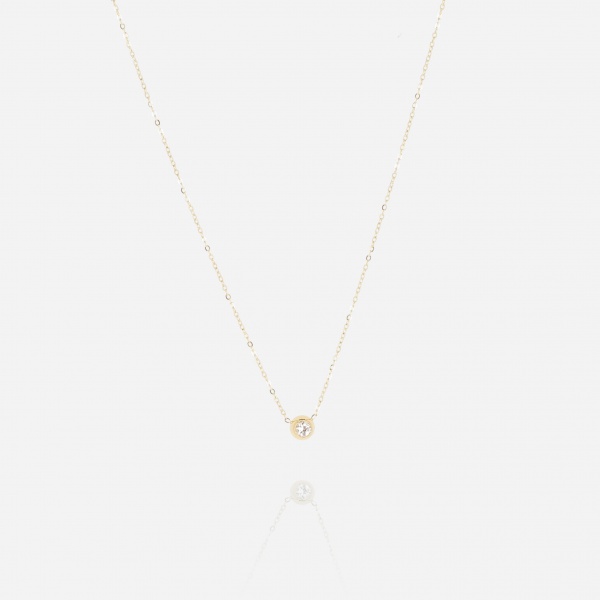 COLLIER-Cassio-ACIER DORE