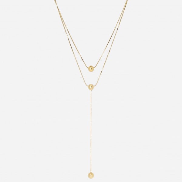COLLIER-Cisco-ACIER DORE-36+38+5cm