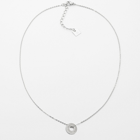 COLLIER COURT-ACIER-38+5cm