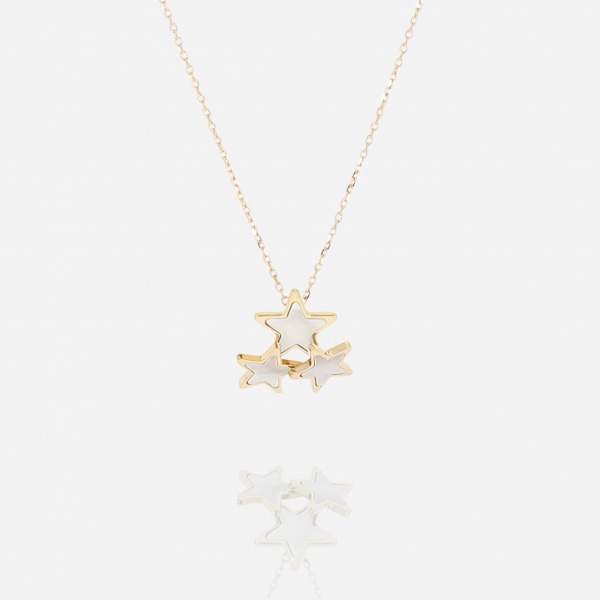 COLLIER-COURT-ACIER DORE