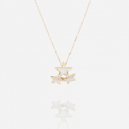 COLLIER-COURT-ACIER DORE