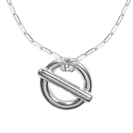 Collier en Argent CERCLE BARRE