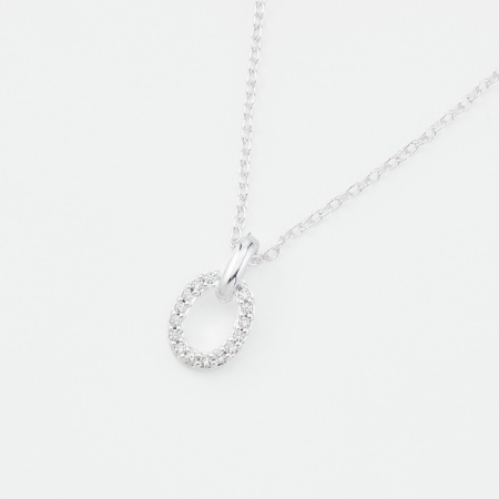 Collier en argent CERCLE OXYDES