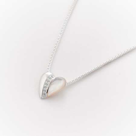 Collier en Argent Pendentif en forme de cur