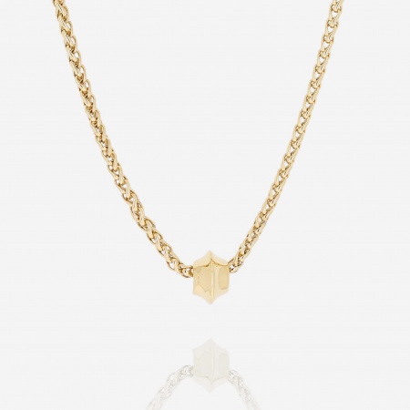 COLLIER-Hotori-ACIER DORE