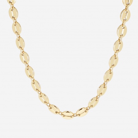 COLLIER MAILLON ACIER DORE