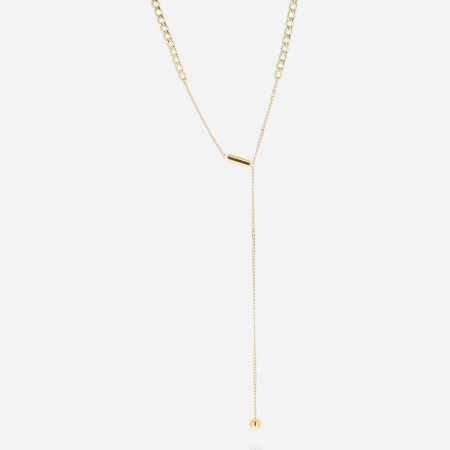 COLLIER MEDIUM ACIER DORE