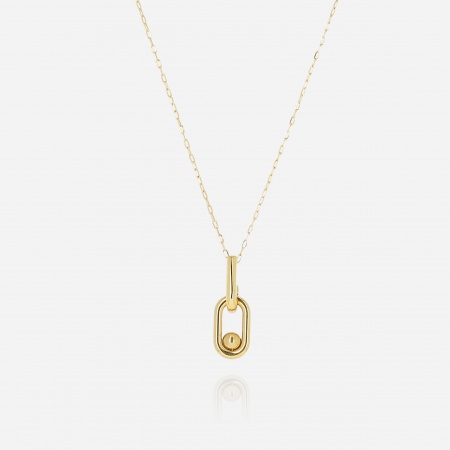 COLLIER MEDIUM ACIER DORE