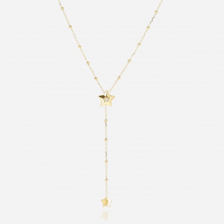 COLLIER MEDIUM ACIER DORE