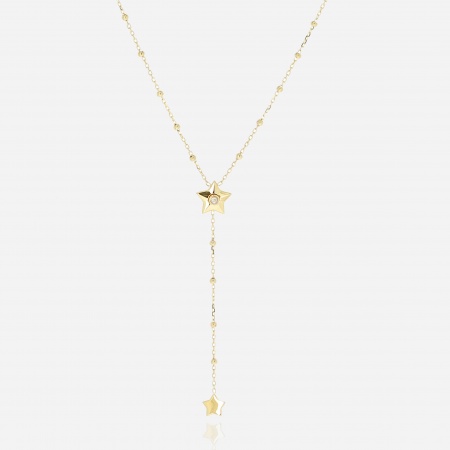 COLLIER MEDIUM ACIER DORE