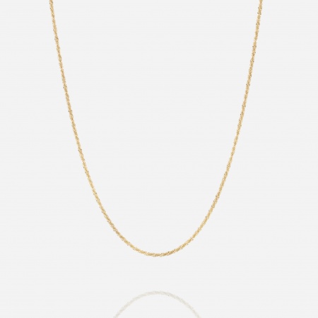 COLLIER-MEDIUM-ACIER DORE