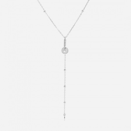 COLLIER MEDIUM-ACIER-Zirconium-38+5+6.8cm