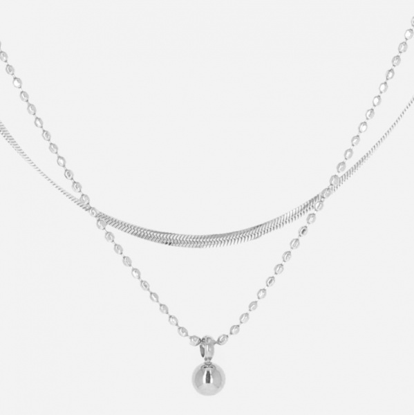 COLLIER MULTI-ACIER-33+32+8cm p:4mm