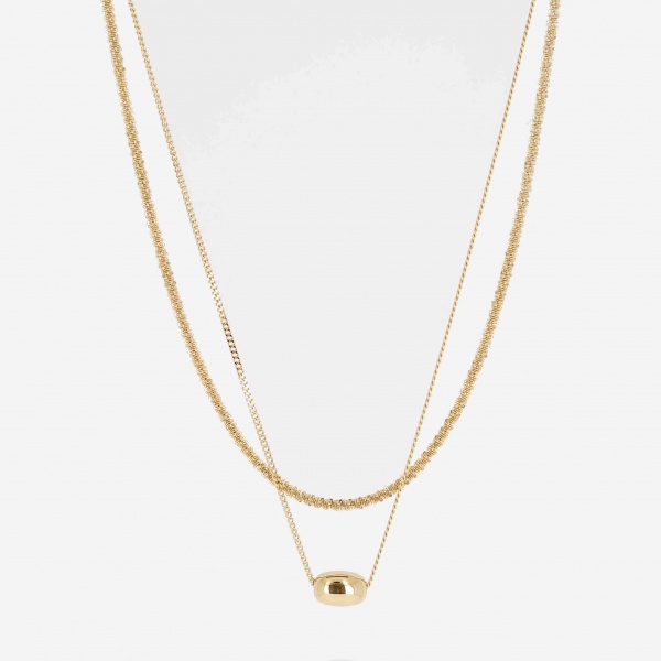 COLLIER MULTI ACIER DORE