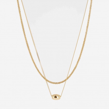 COLLIER MULTI ACIER DORE