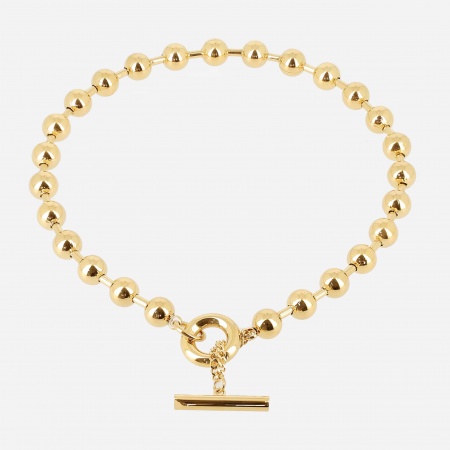 COLLIER-Numa-ACIER DORE-10mm 40cm
