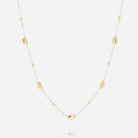 COLLIER-Oliva-ACIER DORE