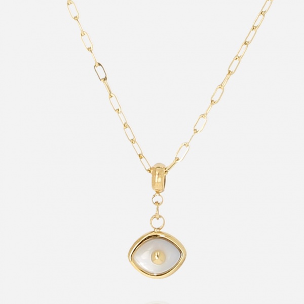 COLLIER Peggie ACIER DORE 38+5cm d:7x9mm