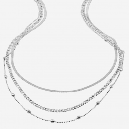 COLLIER SAUTOIR ACIER