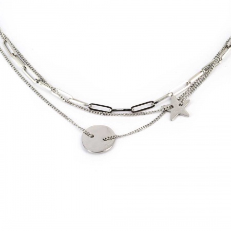 COLLIER Star ACIER