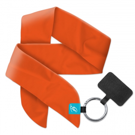 Cordon ruban de téléphone TANGERINE motif 3