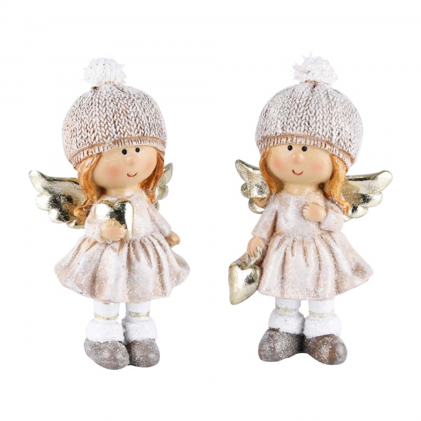 Couple d\'enfants Hiver avec C�ur