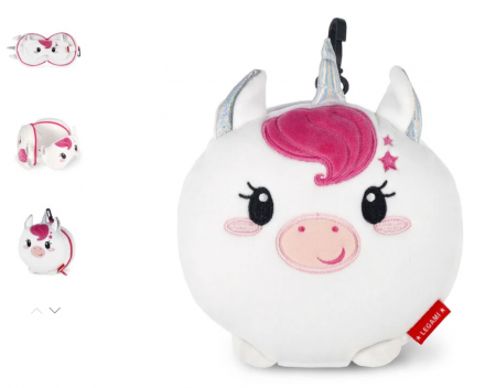 COUSSIN DE VOYAGE AVEC MASQUE - MY TRAVEL BUDDY - UNICORN