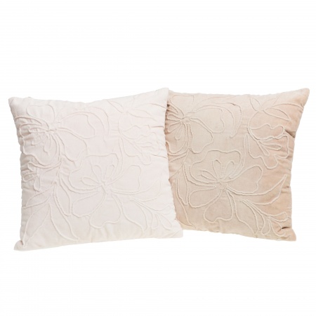 COUSSIN FLORAL EN RELIEF ROSE