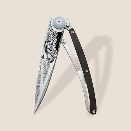 Couteau Deejo 37g - Lame Titane - Manche �b�ne - But