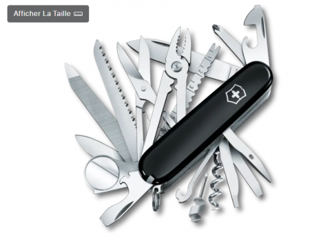 Couteau suisse SwissChamp Noir