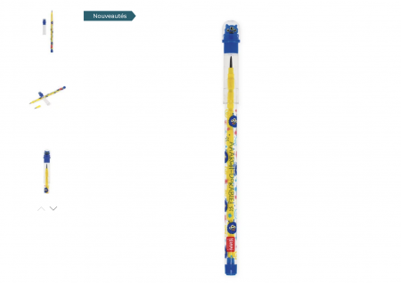 CRAYON EMPILABLE AVEC GOMME - TAKE A TIP - MONSTER