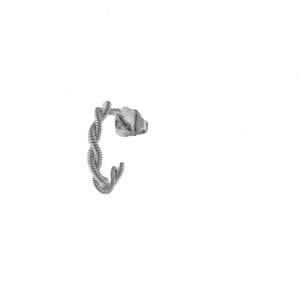 CREOLE EN CORDE DE GUITARE TWIST DOREE JAUNE PETIT MODELE DIAMETRE 1,2CM - Femme