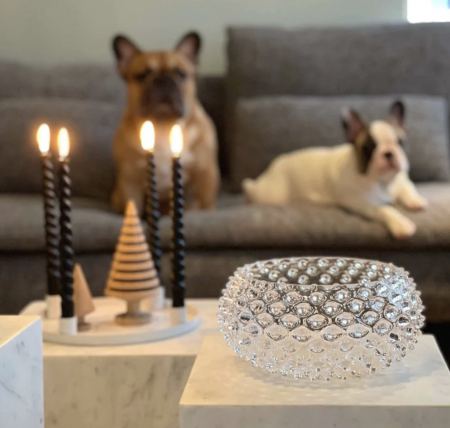 CRYSTAL HOBNAIL BOWL